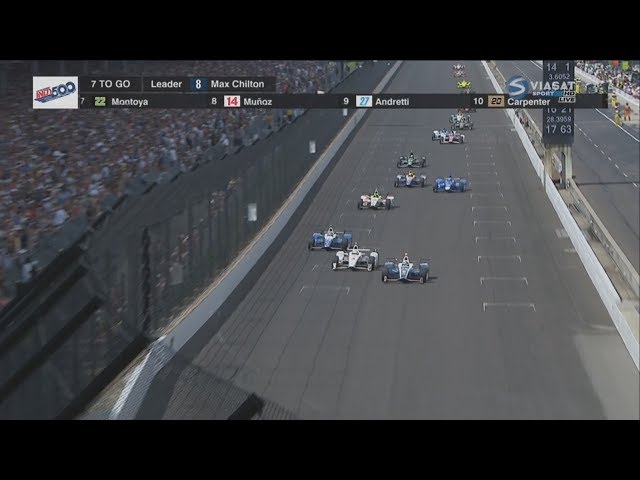 IndyCar Series 2017. Indy 500. Restart & Amazing Battle for Win