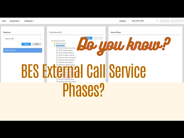 Informatica MDM - BES External call Service Phases available in MDM