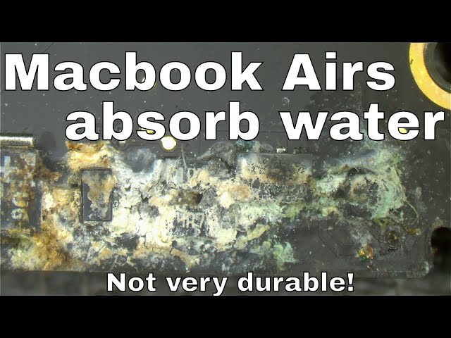 Dead Macbook Air from water spill on edge
