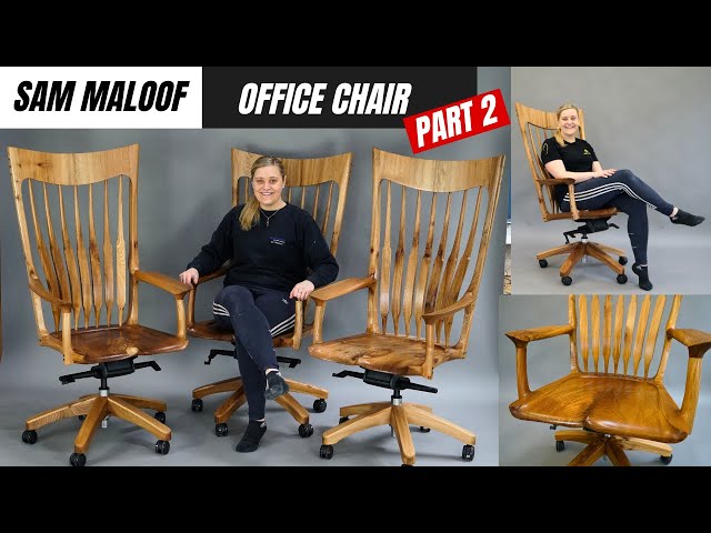 I made SAM MALOOF inspired OFFICE CHAIRS - part 2