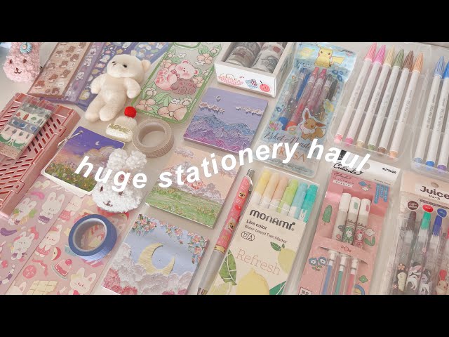 Huge Stationery Haul w/stationerypal | aesthetic and functional school supplies 🫧