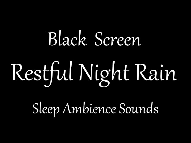 Cozy sleeping ambience with restful rain sound