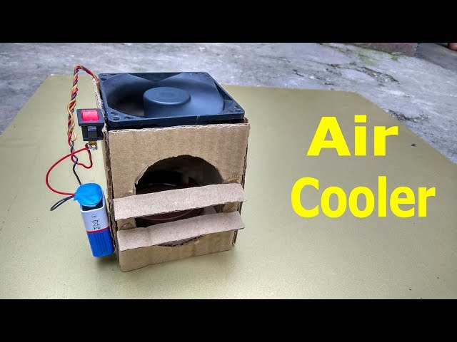 Diy How To Make Cardboard Air Cooler Easy Science Project For Kids