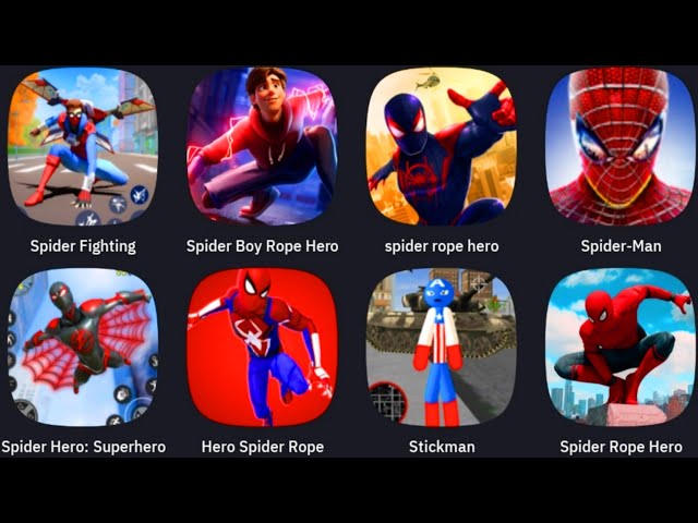 Spider Fighting, Spider Boy Rope, Spider Rope Hero, The Amazing Spider-Man 1, Spider Hero Superhero,