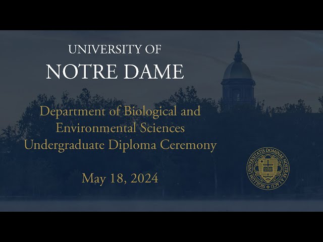 Department of Biological and Environmental Sciences Undergraduate Diploma Ceremony