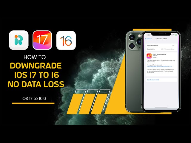 How to Downgrade iOS 17 to iOS 16 (16.6) without Losing Data | Easy and Quick