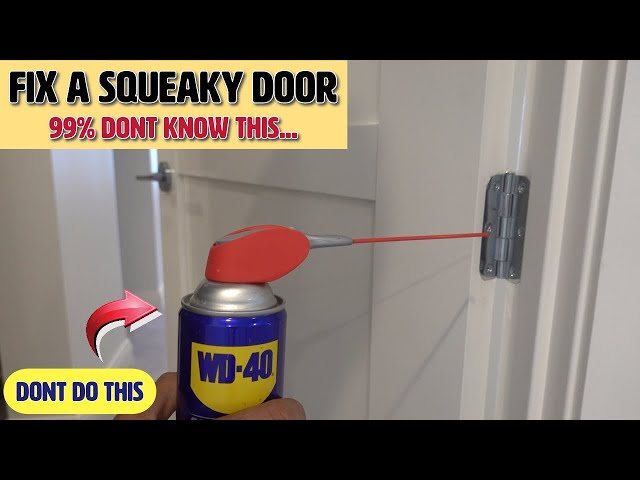 How to fix squeaky door