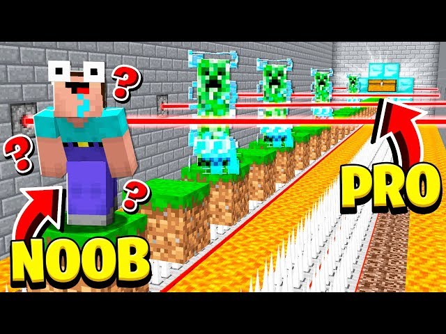 NOOB tries a PRO Minecraft Map **AND FAILS**