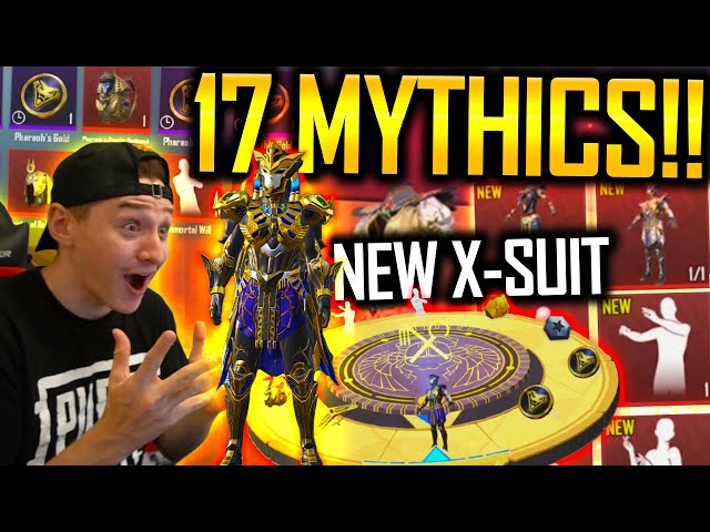 17 MYTHICS IN ONE OPENING?!?! NEW X-SUIT IN PUBG MOBILE
