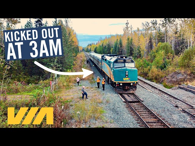 Stuck in the middle of NOWHERE on VIA Rail in Canada