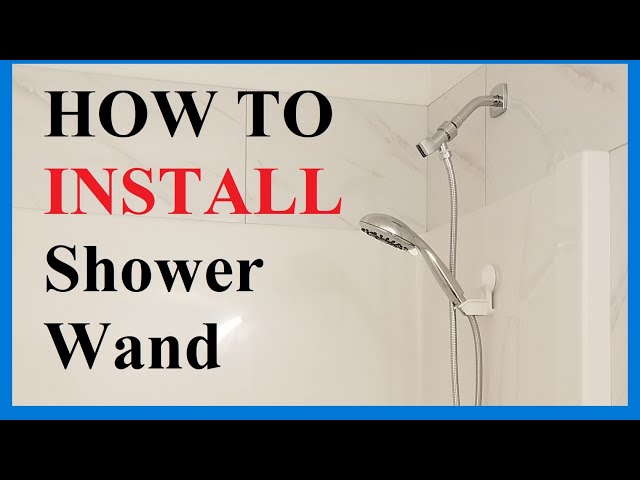 How to Install or Replace a Handheld Shower Head
