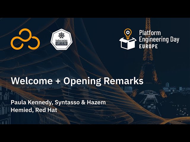 Platform Engineering Day | Welcome + Opening Remarks