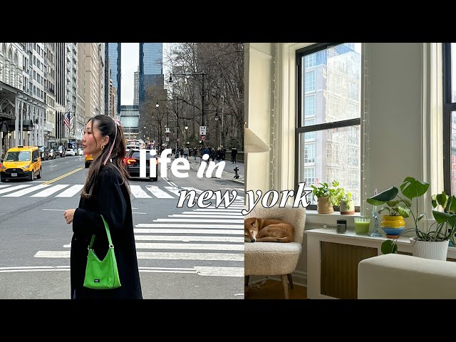 LIFE IN NYC | solo date in the city, spring cleaning my apt, chitchat with boyfriend