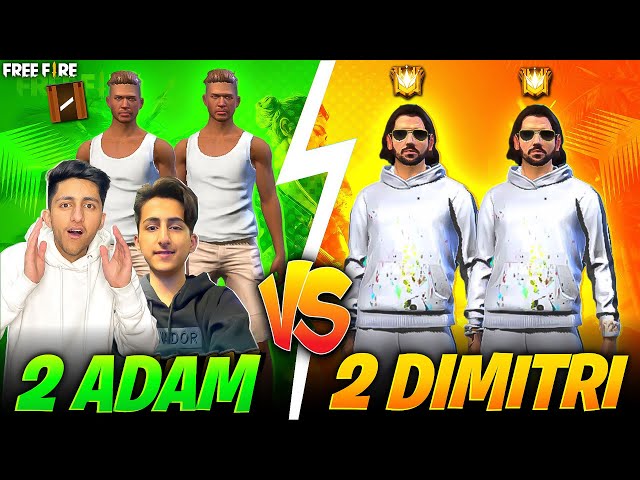 Pro Dimitri Call Adam Noob😡 आजा 1 vs 3 में !! 🔥 2 घमंडी Dimitri - Garena Free Fire