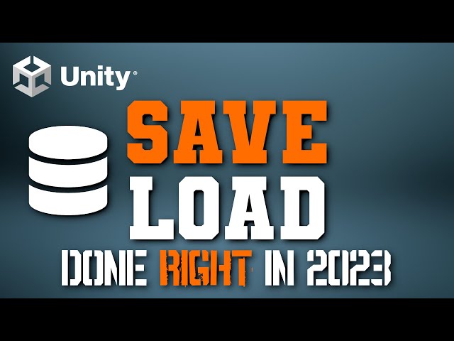 Data Persistence - Save & load your game state while avoiding common mistakes | Unity Tutorial