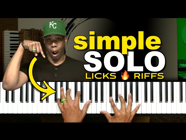 Simple Piano Solo Licks & Riffs for Beginners | How to SOLO!