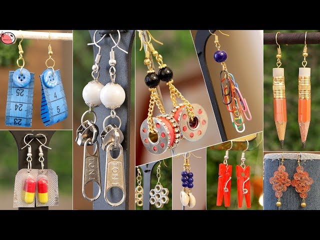 18 Earrings Life Hacks From Waste Materials