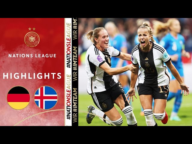 Deutschland gewinnt souverän! | Deutschland - Island 4:0 | Highlights | Frauen Nations League