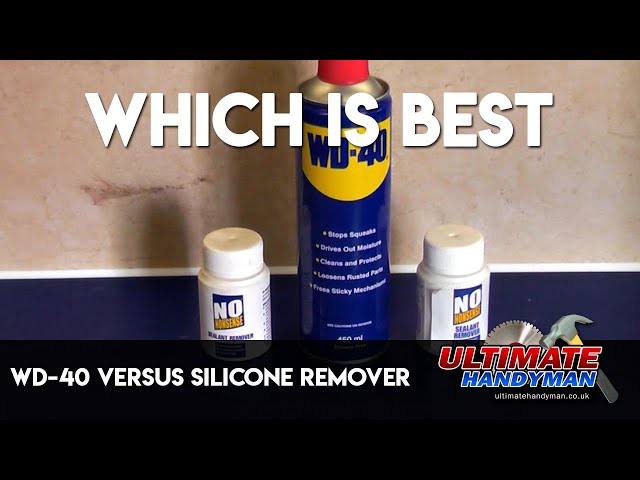 WD-40 versus silicone remover