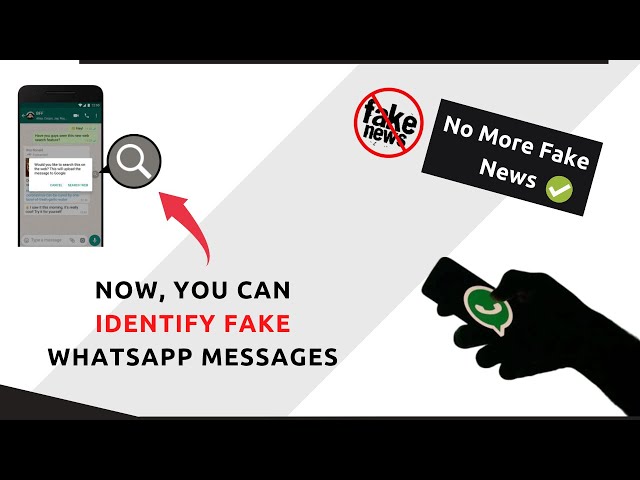 "Search The Web" Feature To Identify Fake WhatsApp Messages