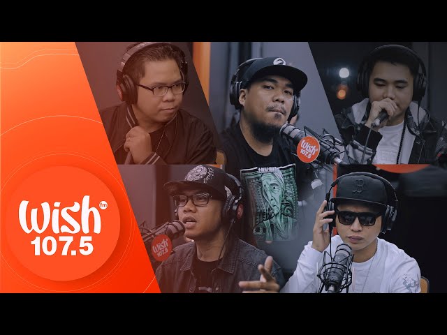 Flict-G, Dello, Curse One, Siobal D & Aikee perform "Frontline" LIVE on Wish 107.5 Bus