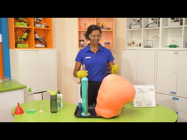 Explosive Elephant's Toothpaste Experiment | At Home Science Experiment | Scitech WA