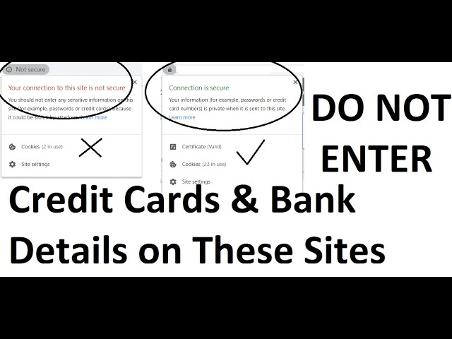 Do not Enter Your Bank Details and Credit Card Details on These Sites, Stay Safe Online