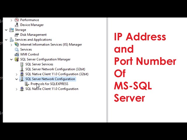 IP Address And Port Number Of MS-SQL Server | Tech Tutorial