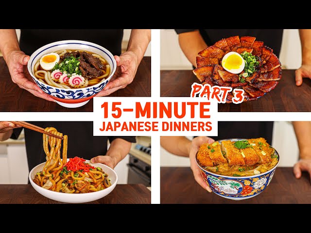 15 Minute Japanese Weeknight Dinners That Will Change Your LIFE! Part 3