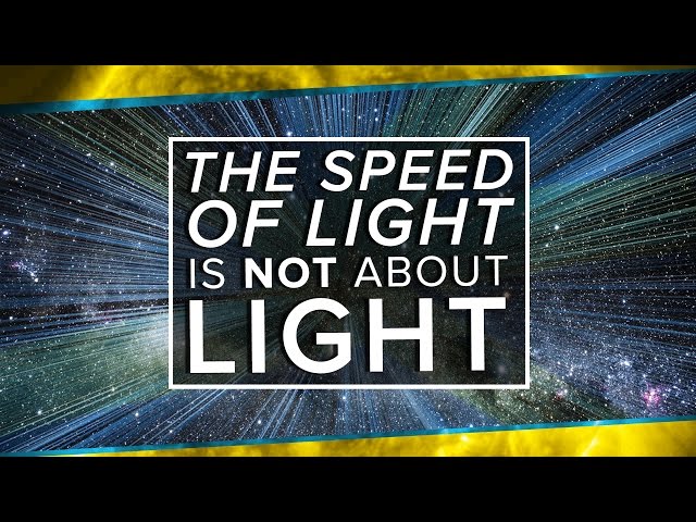 The Speed of Light is NOT About Light