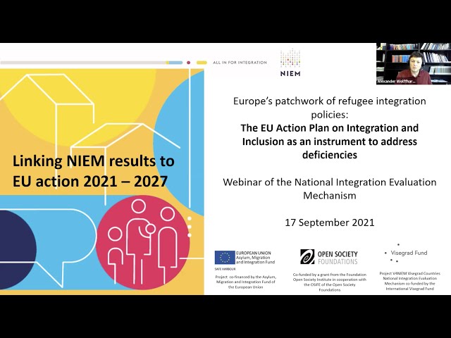 Refugee Integration Webinar: Linking NIEM results to the EU Action Plan