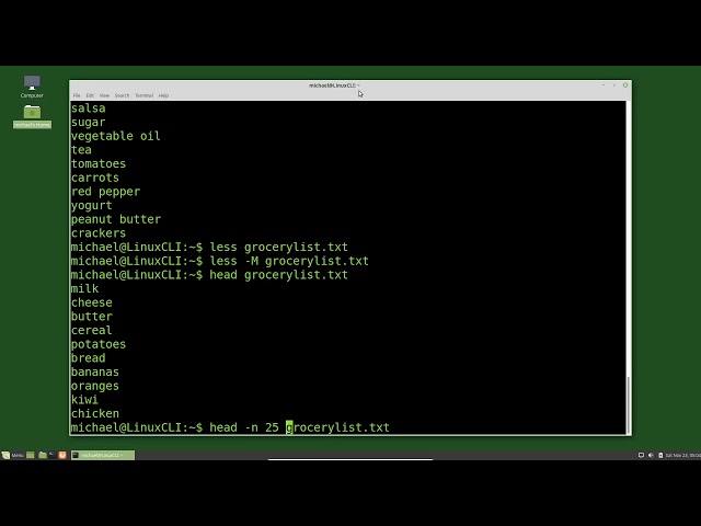 Linux Command Line (07) Viewing Files (cat, more, less, head, tail)