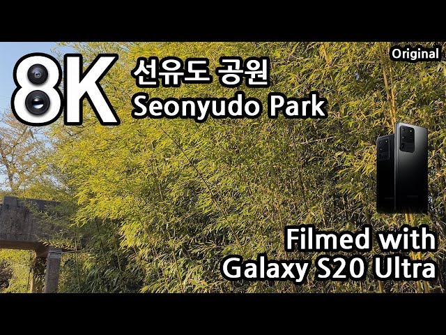 [8K 24FPS] Cosy Seonyudo Park in Seoul, South Korea, filmed by the Galaxy S20 Ultra. (Original)