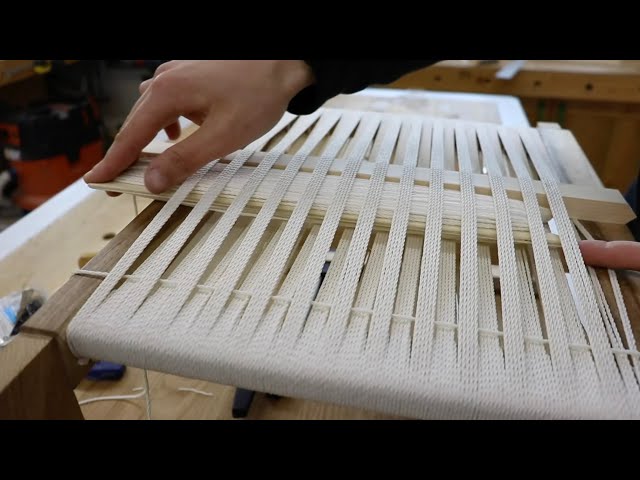 Creating a Unique Walnut Chair: Masterclass on Intricate Woven Seating