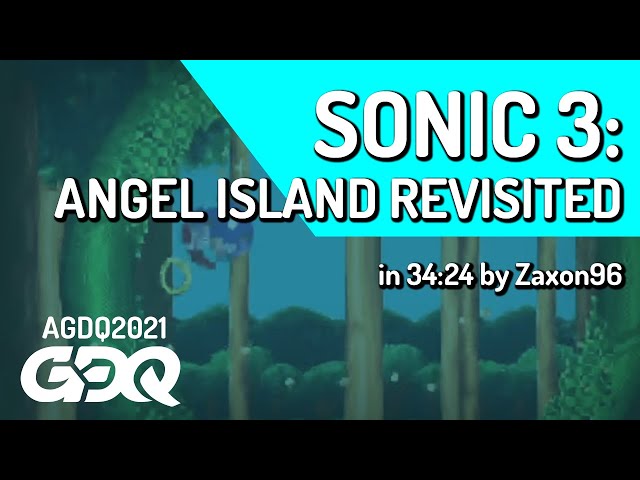 Sonic 3: Angel Island Revisited by Zaxon96 in 34:24 - Awesome Games Done Quick 2021 Online