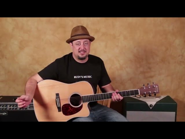 Eric Clapton  Acoustic Guitar Lesson - How to Play Bell Bottom Blues plus tutorial