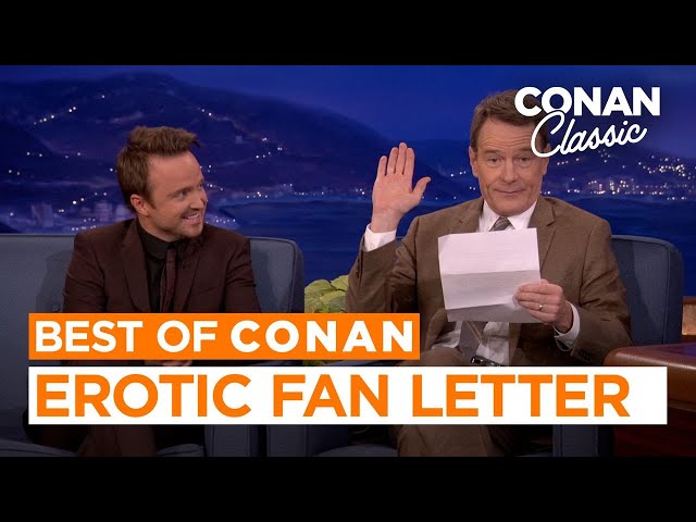 Bryan Cranston Reads An Erotic Fan Letter | CONAN on TBS