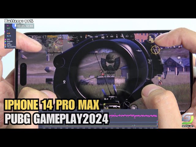 iPhone 14 Pro Max Test game PUBG Mobile 2024 | Apple A16 Bionic