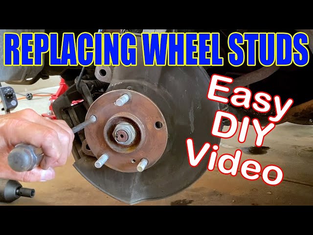 How to Replace Wheel Stud - Broken Wheel Stud or Stripped Wheel Stud