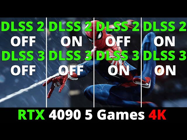 RTX 4090 DLSS 2 vs DLSS 3 Frame Generation - 4K Performance and Latency
