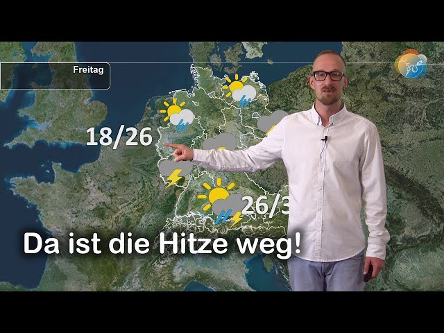 Wettervorhersage 08.August.2020 -Die Geschichte der Hitze und wie sie zu Ende geht.