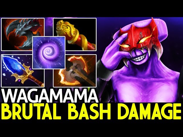 Wagamama [Faceless Void] Brutal Bash Damage Crazy Right Click 7.22 Dota 2