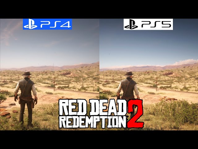 Red Dead Redemption 2 PS4 vs PS5 BC - Graphics Comparison - Framerate - 4K - Loading Times