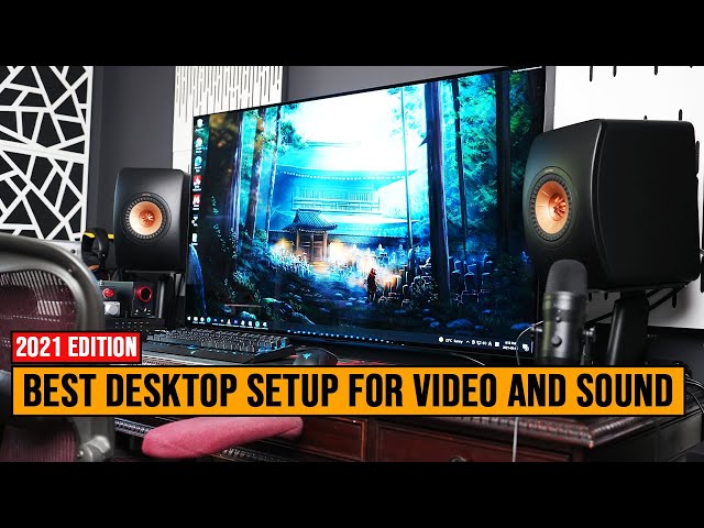 DREAM Work From Home Desk Setup of an Audiophile Youtuber 2021