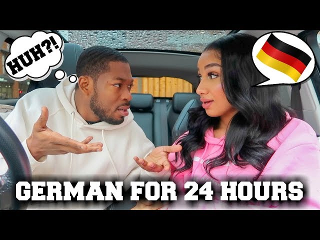 SPEAKING ONLY GERMAN TO MY BOYFRIEND FOR 24 HOURS | SHERLINA NYM