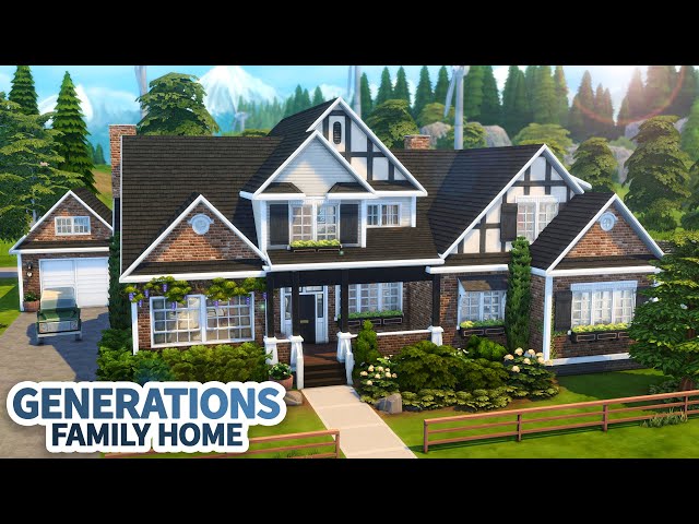 Massive Generations Family Home // The Sims 4 Speed Build