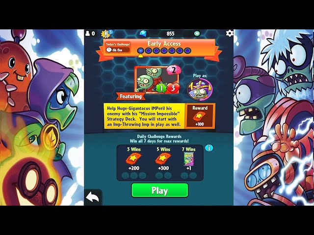 Early Access | Daily challenge day 1 | 10 August 2022 | PVZ Heroes