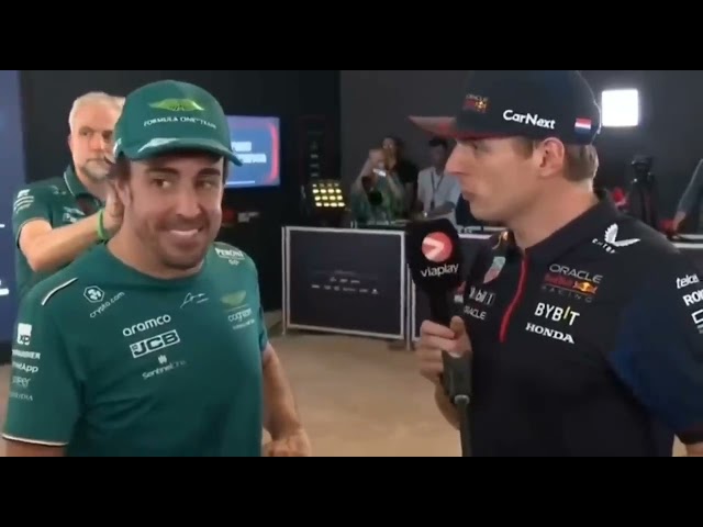 Max Verstappen Interviews Fernando Alonso: Fernando how was your race?😅 | Abu Dhabi Grand Prix