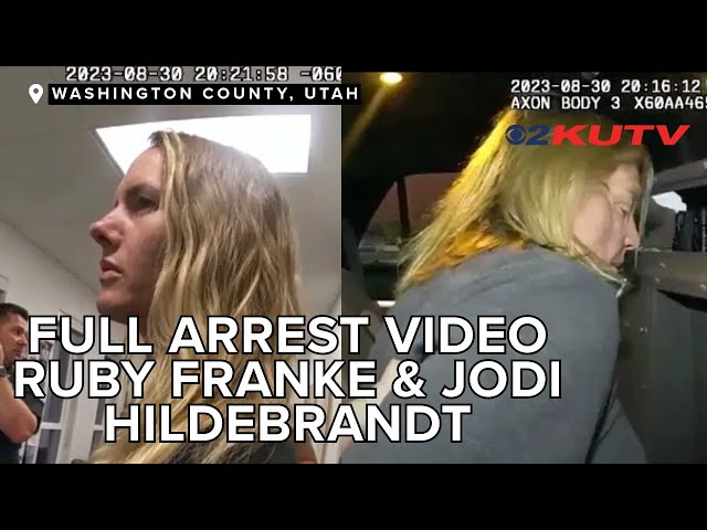 FULL VIDEO: Ruby Franke & Jodi Hildebrandt cuffed and taken to jail in Utah for child abuse