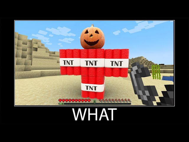 Minecraft wait what meme part 284 realistic minecraft TNT Golem